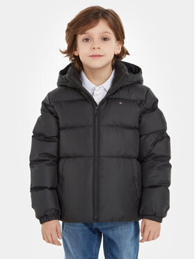 Tommy Hilfiger Tommy Hilfiger Vatovaná bunda Essential KB0KB08341 D Čierna Regular Fit