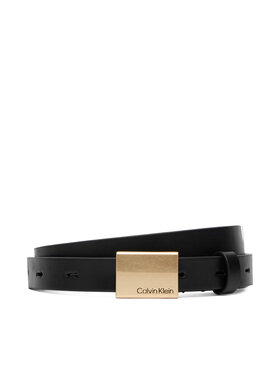 Calvin Klein Calvin Klein Pásek Titlecase Plaque Belt 20Mm LV04F7089G Černá