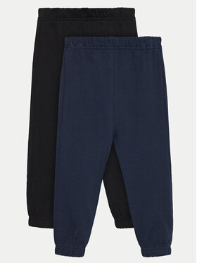 OVS OVS Set 2 perechi de pantaloni 1965040 Negru Regular Fit
