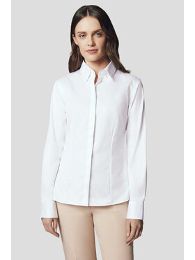Lancerto Lancerto Koszula Koszula Damska Biała Bawełniana Varda Slim KO073224000067 Biały Slim Fit