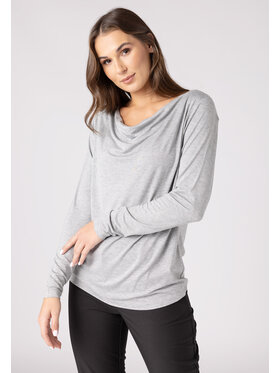 QUIOSQUE QUIOSQUE Bluzka QUIOSQUE 1VD002200 Szary Regular Fit