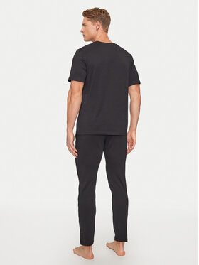 Jack&Jones Pidžama Elton 12266998 Crna Standard Fit