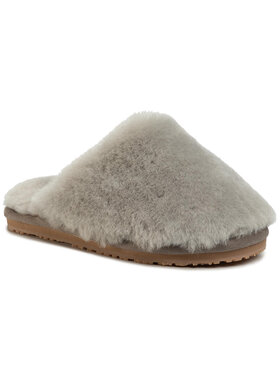 Mou Mou Пантофи Closed Toe Sheepskin Slipper Сив