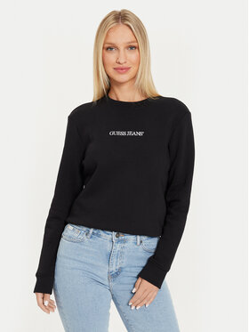 Guess Jeans Guess Jeans Bluză W4YQ10 KC811 Negru Classic Fit