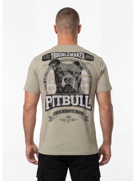 PITBULL PITBULL T-Shirt TROUBLEMAKER Szary Regular Fit