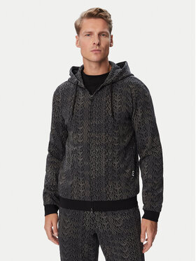 EA7 Emporio Armani EA7 Emporio Armani Džemperis ar kapuci 7M002206 AF12660 FC099 Melns Regular Fit