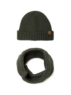 MINOTI MINOTI Komplet czapka i komin 19hat21 Khaki