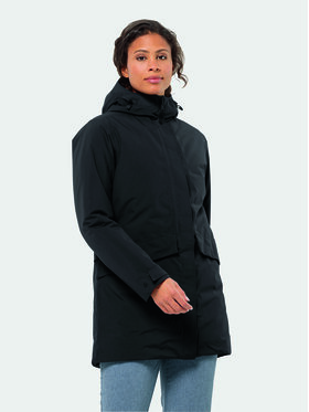 Jack Wolfskin Jack Wolfskin Ziemas jaka Tempelhof Coat 1116151 Melns Regular Fit
