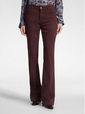 Elena Mirò Elena Mirò Spodnie materiałowe P700G000435N039 Bordowy Flare Fit