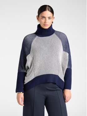 Elena Mirò Elena Mirò Sweter M056Z000818N0A2 Niebieski Over Fit