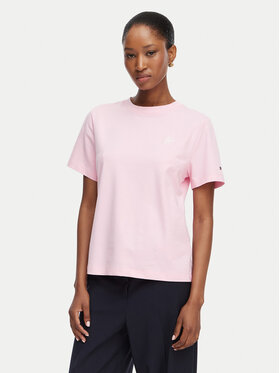 Tommy Hilfiger Tommy Hilfiger T-Shirt Th Script WW0WW49941 Světle růžová Regular Fit