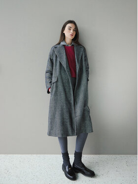 Robe di Kappa Robe di Kappa Kabát pro přechodné období Jeannie 62123UW Černá Regular Fit