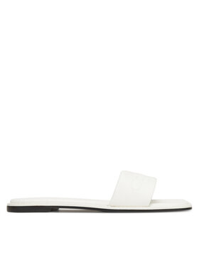Calvin Klein Calvin Klein Şlapi Flat Slide - He HW0HW02378 Alb