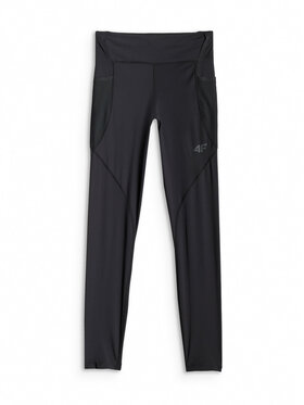 4F 4F Legginsy TREKKING Czarny Slim Fit