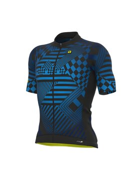 Alé Cycling Alé Cycling Koszulka rowerowa PR-S Checker Niebieski Fitted Fit
