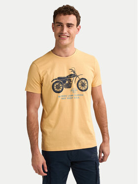 Petrol Industries Petrol Industries T-shirt M-1050-TSR707 Žuta Regular Fit