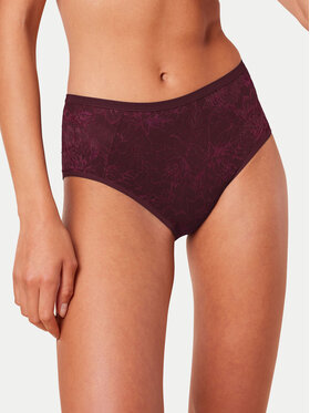 Triumph Triumph Klasične spodnje hlačke z visokim pasom Amourette Charm 10216997 Bordo rdeča