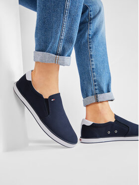 Tommy Hilfiger Tommy Hilfiger Πάνινα παπούτσια Harlow 2D FM0FM00597 Σκούρο μπλε