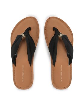 Tommy Hilfiger Tommy Hilfiger Čības uz pirksta Th Elevated Beach Sandal FW0FW06985 Melns
