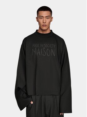 MADE BY SOCIETY MADE BY SOCIETY T-Shirt OVER FIT - T17704 Czarny Basic Fit