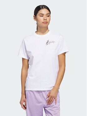 adidas adidas T-Shirt MIND BODY & SPIRIT(S) GRAPHIC Biały Regular Fit