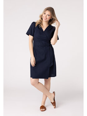QUIOSQUE QUIOSQUE Sukienka letnia Quiosque 4UD010802 Granatowy Regular Fit