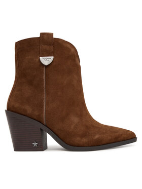 Pepe Jeans Pepe Jeans Каубойски обувки Gina City W PLS500013 Кафяв