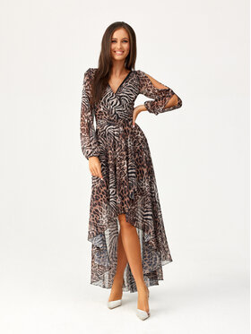 Roco Fashion Roco Fashion Sukienka letnia CARLOTTA Kolorowy Regular Fit