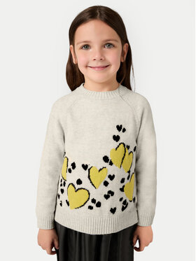 Mayoral Mayoral Set pulover și rochie 4925 Bej Regular Fit