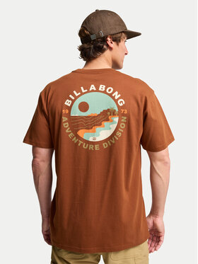 Billabong Billabong Tričko Rockies EBYZT00380 Hnedá Regular Fit