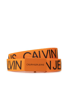 Calvin Klein Jeans Calvin Klein Jeans Curea pentru copii Canvas Logo Belt IU0IU00125 Portocaliu