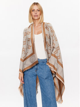 Pinko Pinko Poncho Pedante 100527 A0K6 Beige Relaxed Fit