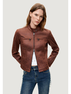 Desigual Desigual Giacca di pelle CHAQ_BIKERCY Marrone Casual Fit