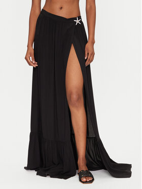 Guess Guess Fustă maxi E5GD05 WH3X2 Negru Regular Fit