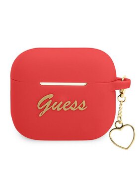 Guess Guess Etui na słuchawki AirPods 3 Czerwony