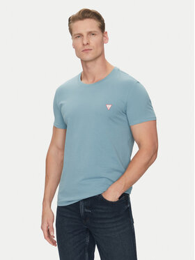 Guess Guess T-Shirt M2YI24 J1314 Niebieski Slim Fit