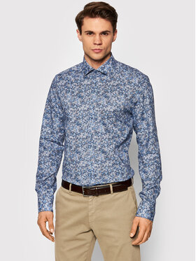 Stenströms Stenströms Košeľa 712751 8331 Modrá Slim Fit