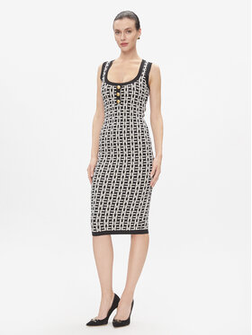 Elisabetta Franchi Elisabetta Franchi Rochie tricotată AM-55Z-41E2-V460 Negru Slim Fit