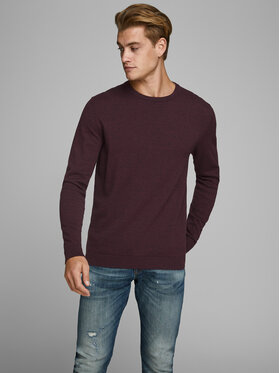 Jack&Jones Jack&Jones Džemperis 12137190 Bordo Regular Fit
