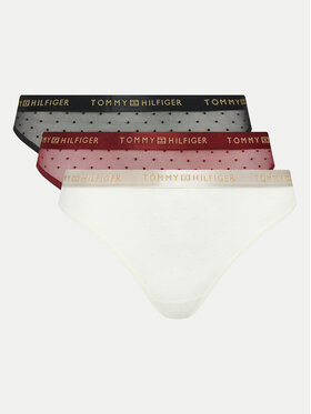 Tommy Hilfiger Tommy Hilfiger Komplet 3 par stringów UW0UW05534 Kolorowy