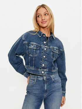 REPLAY REPLAY Teksajakk W7Z1 .000.759 53D Sinine Relaxed Fit