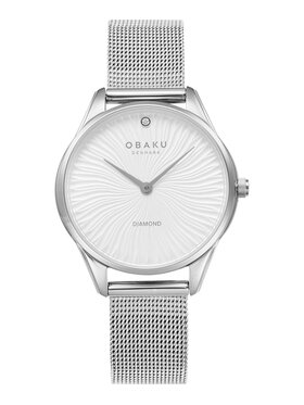 Obaku Obaku Zegarek V297LXCIMC Srebrny
