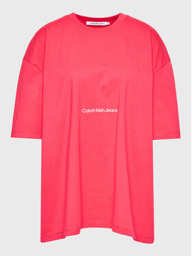 Calvin Klein Jeans Plus Calvin Klein Jeans Plus T-Shirt J20J221197 Różowy Relaxed Fit