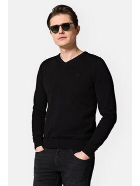 Lancerto Lancerto Sweter Harrison SW073123000005 Czarny Regular Fit
