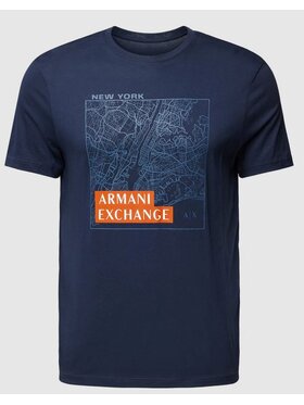 Armani Exchange Armani Exchange Tričko 6RZTAH ZJA5Z 25DX Tmavomodrá Regular Fit