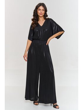 Makadamia Makadamia Kombinezon m884 Czarny Loose Fit