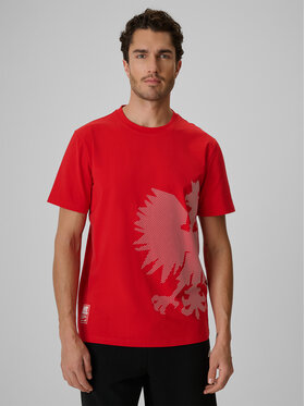 4F 4F T-shirt STREFA KIBICA Rosso Regular Fit