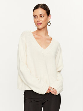 Pinko Pinko Pulover Salmone 102245 A1CH Écru Regular Fit