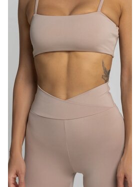 Chiara Wear Chiara Wear Kolarki Szorty typu biker X push-up Beżowy Slim Fit