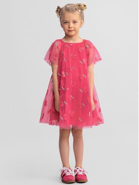 minoti minoti Sukienka elegancka 30DRESS116 Różowy Regular Fit